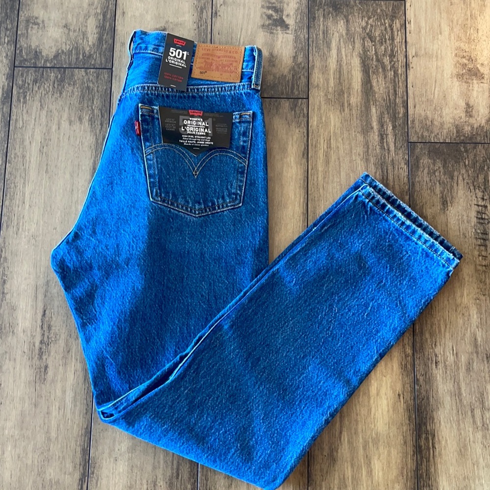 501 original high rise straight leg